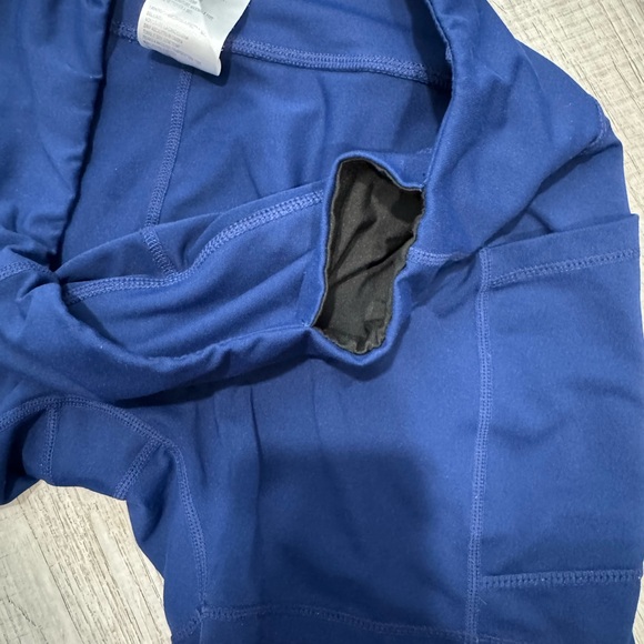 Baleaf Mens Cycling Shorts Sz  L Blue Stretch Elastic Waist Pull On Performance - Picture 7 of 11